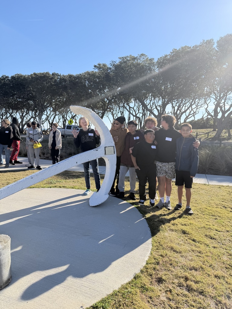 8th grade field trip to Fort Fisher, NC.