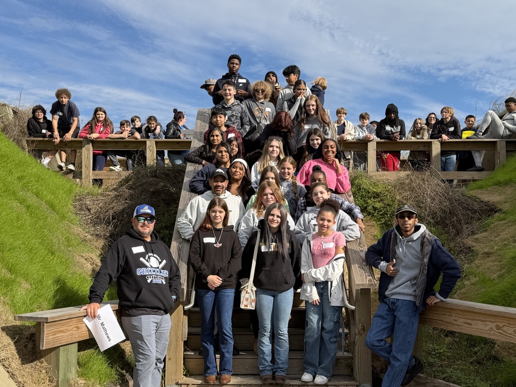 8th grade field trip to Fort Fisher, NC.