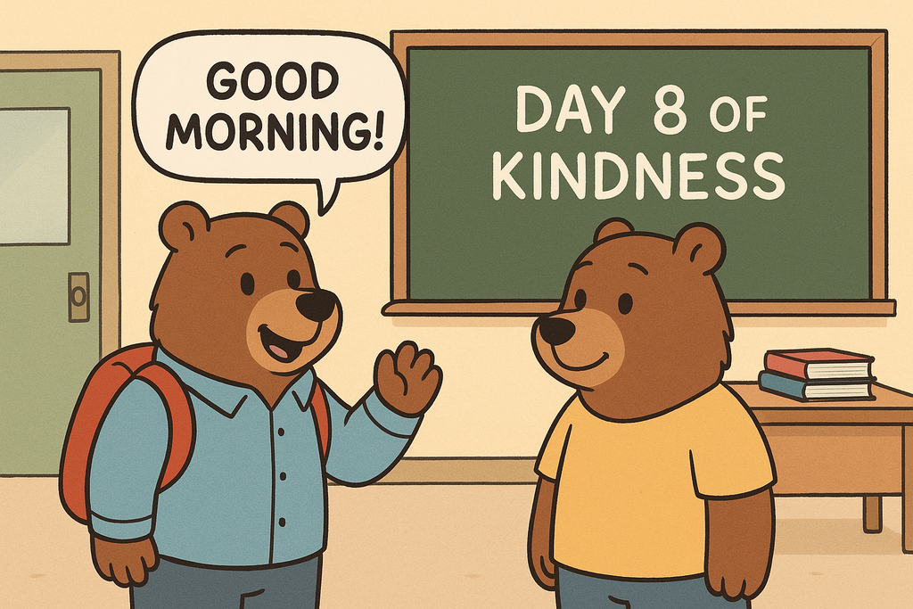 Day 8 of Kindness: Say “good morning” to someone 