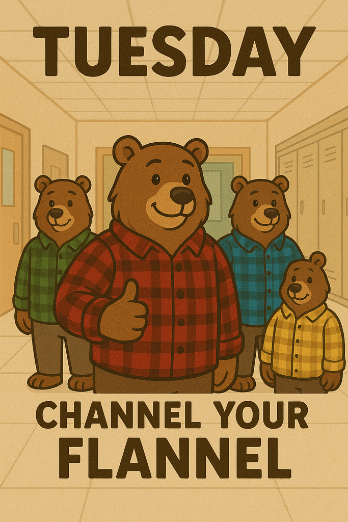 Tuesday, December 16th - Channel Your Flannel! Wear your favorite flannel shirt and get cozy for the holiday season!