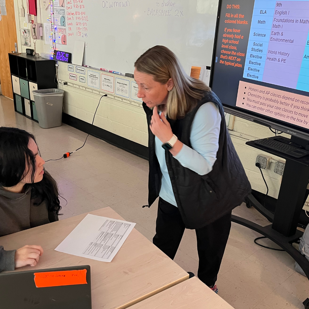 teacher with student