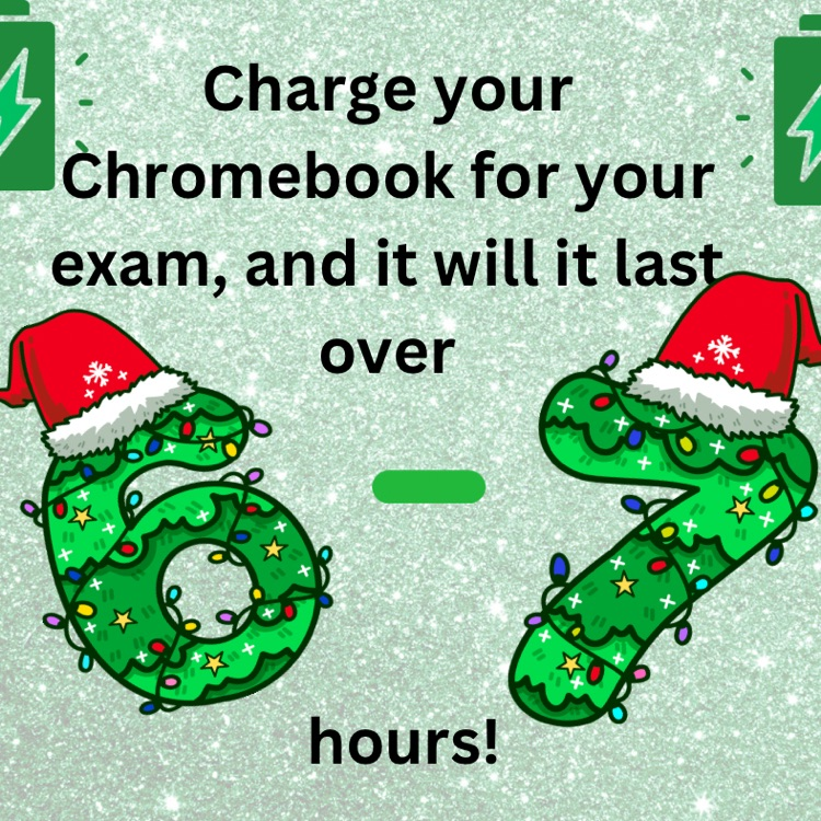 reminder to charge Chromebook 
