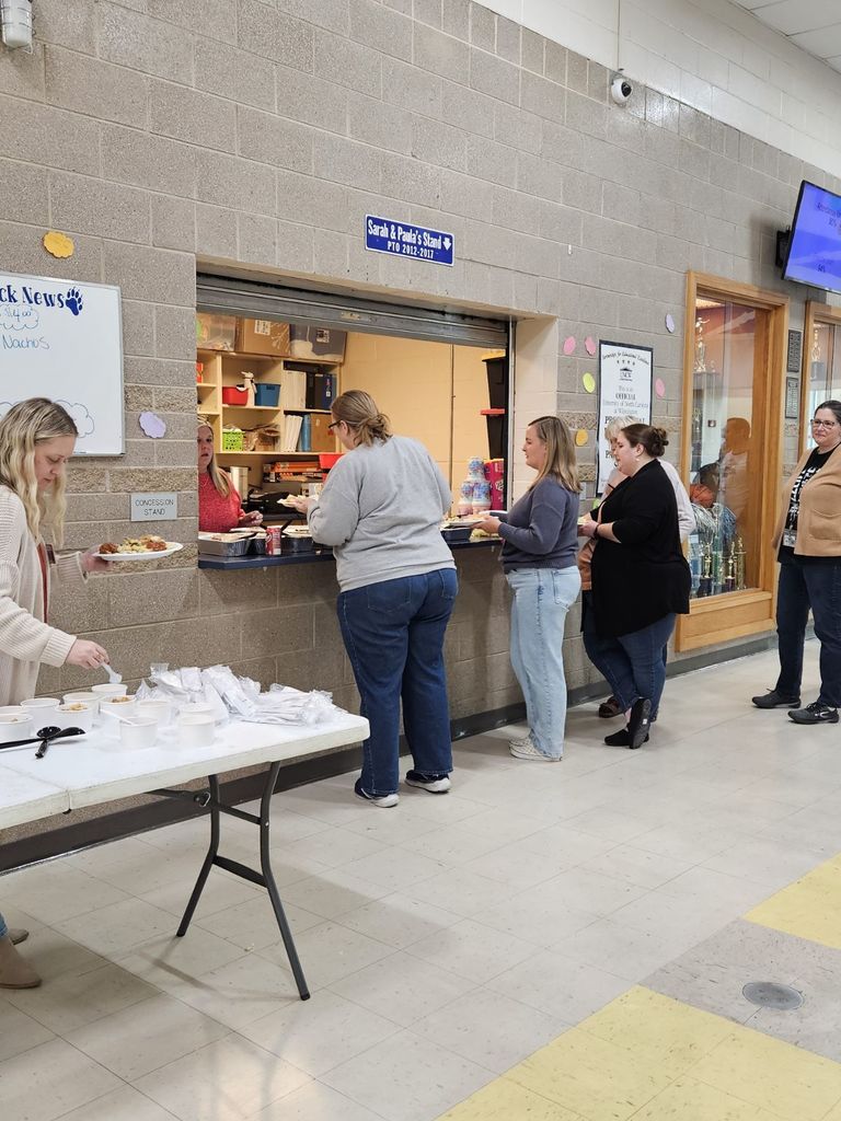 Lunch provided by the PTO.