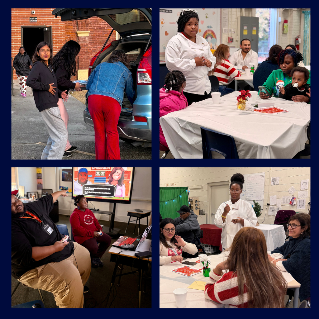 students staff and parents at CIS community night