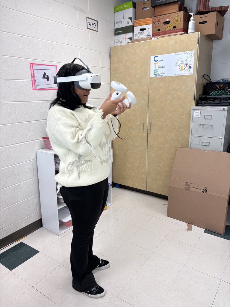 Students in Mrs. Morin's class are getting hands-on experience with cutting-edge VR technology to explore CTE career paths!