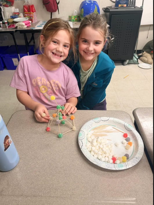 3rd graders working in groups of 2 on STEM projects