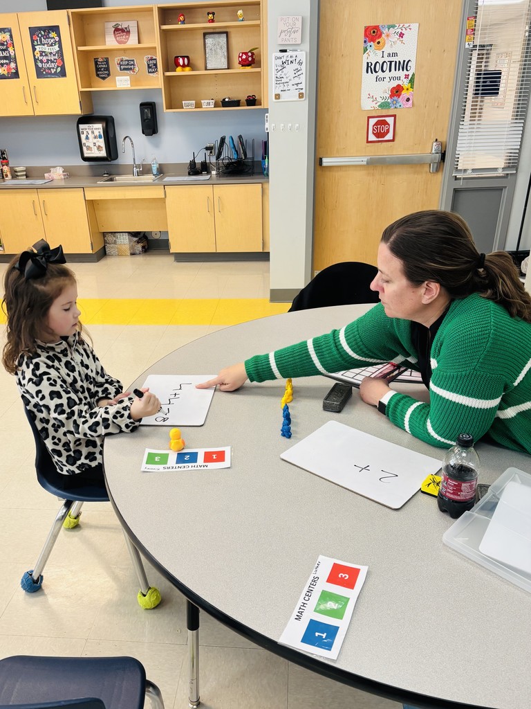 Instructional assistant working with a student