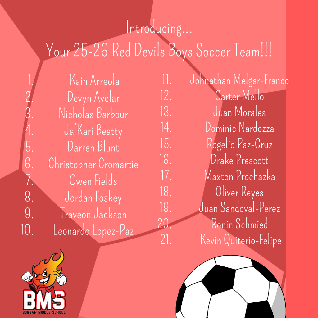soccer roster