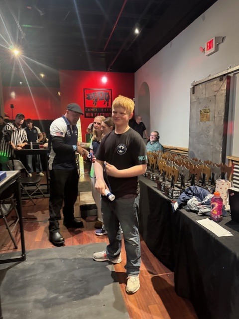 Mr. Elmore would like to recognize Kallen Felix for his win at the 4th Annual Camel City Classic arm wrestling tournament this past weekend.