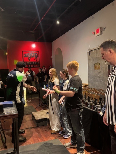 Mr. Elmore would like to recognize Kallen Felix for his win at the 4th Annual Camel City Classic arm wrestling tournament this past weekend.