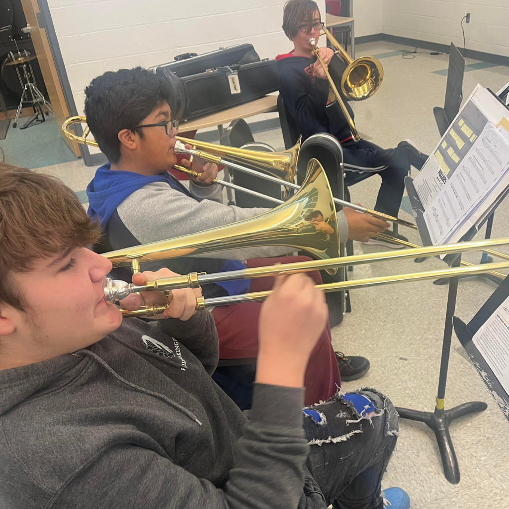 BMS band performing in band room