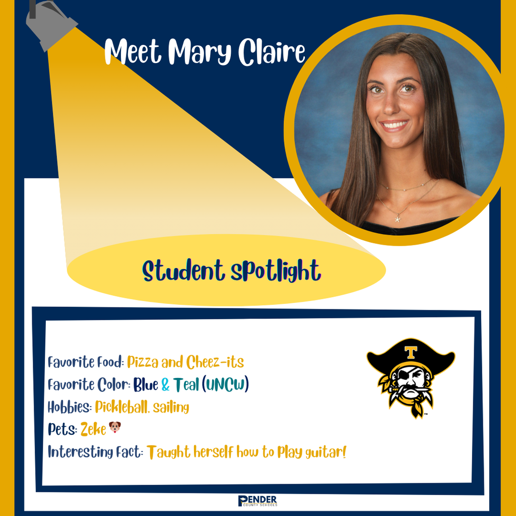 student spotlight mary claire topsail high