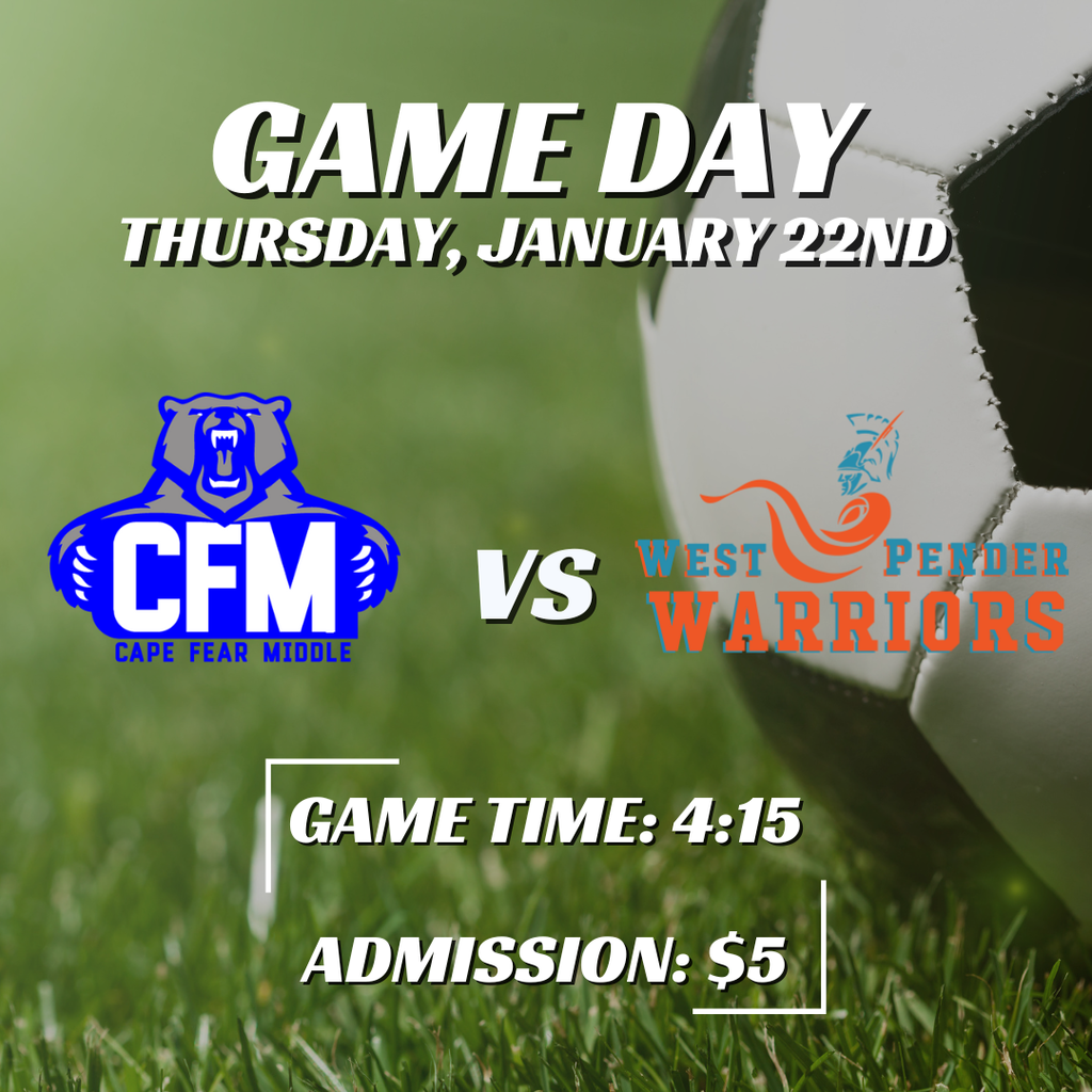 Boys soccer play against West Pender at West Pender at 4:15, tomorrow Thursday, January 22nd.