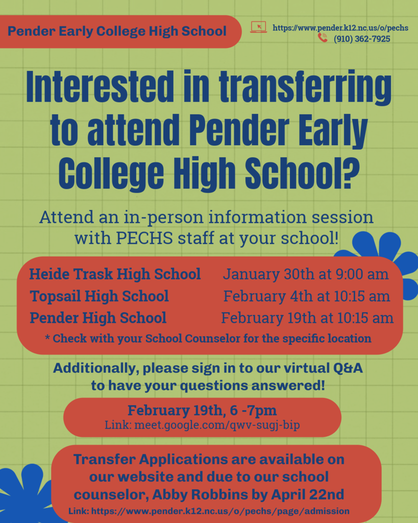 PECHS Transfer Application Flyer