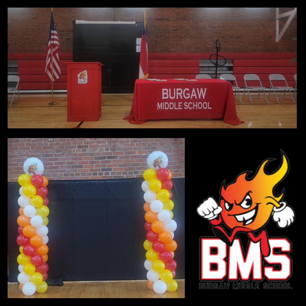 decorations in gym for event