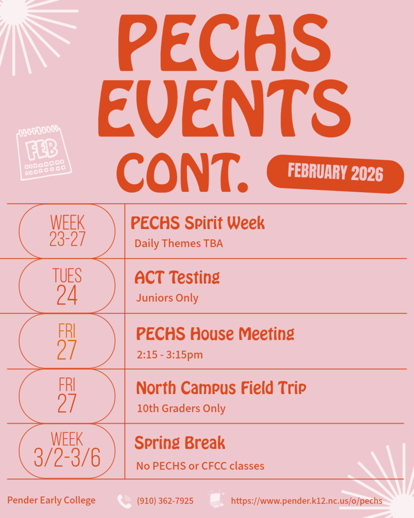 February Events at PECHS