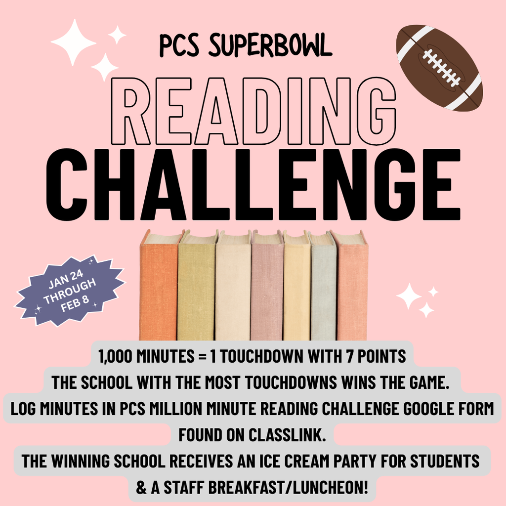 PCS Reading Challenge: January 24 through February 8th