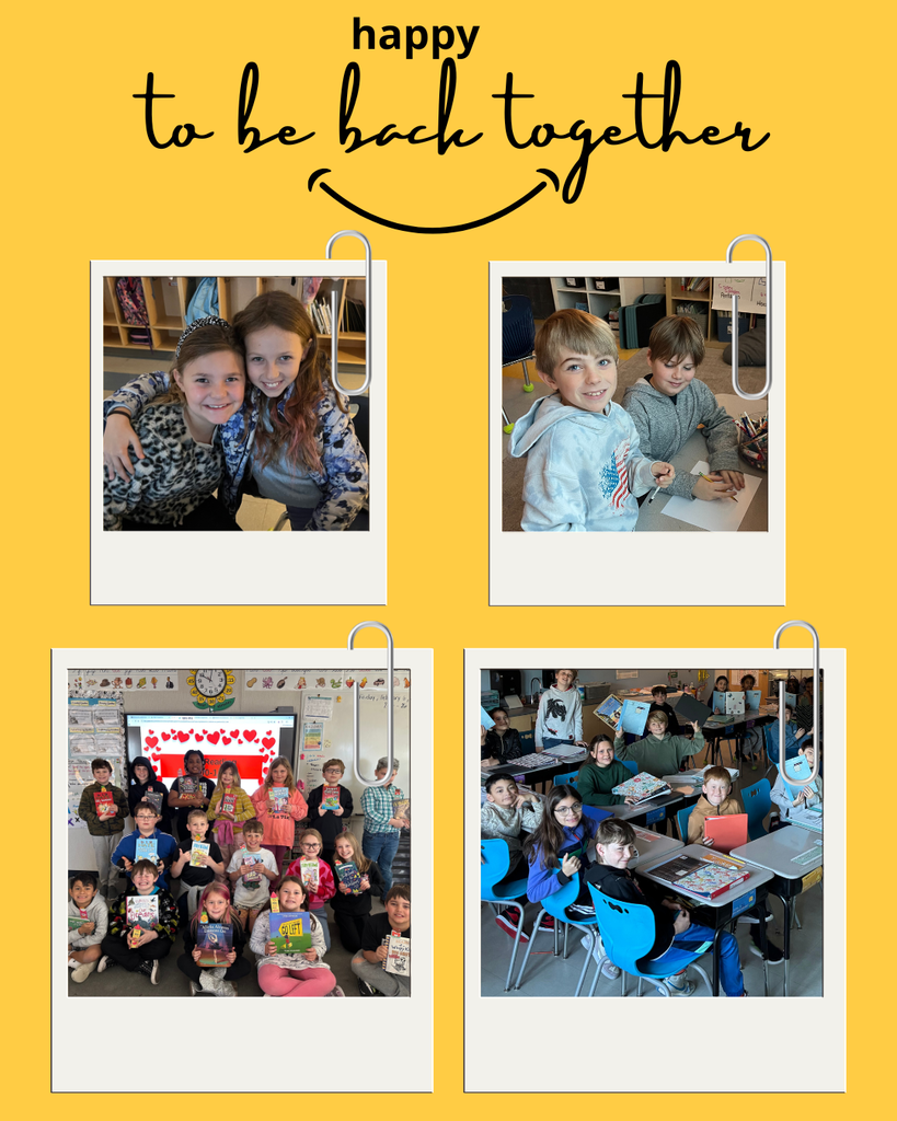 students happy to be back in school 