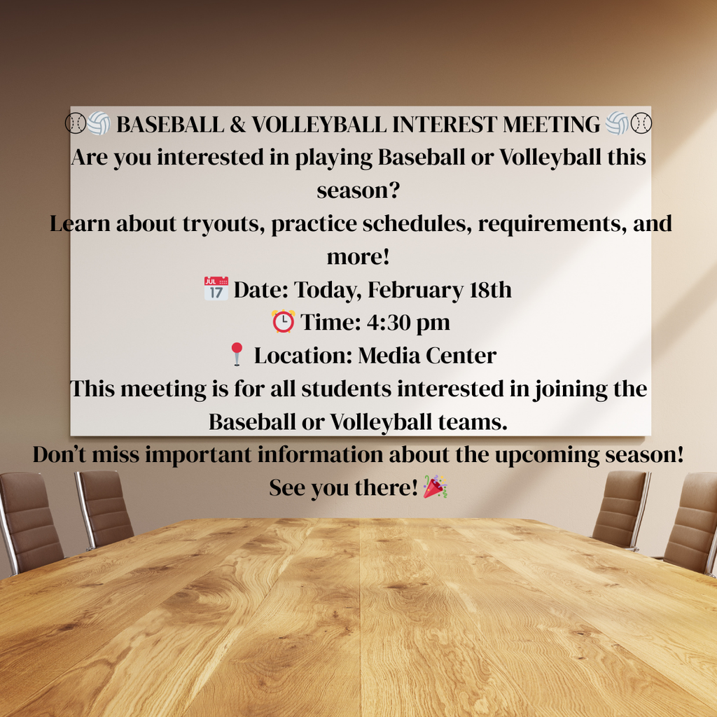 Interest Meeting Flyer