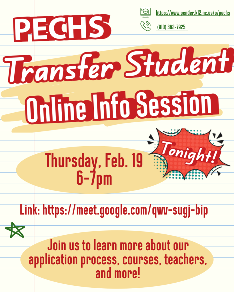 PECHS Transfer Application Flyer