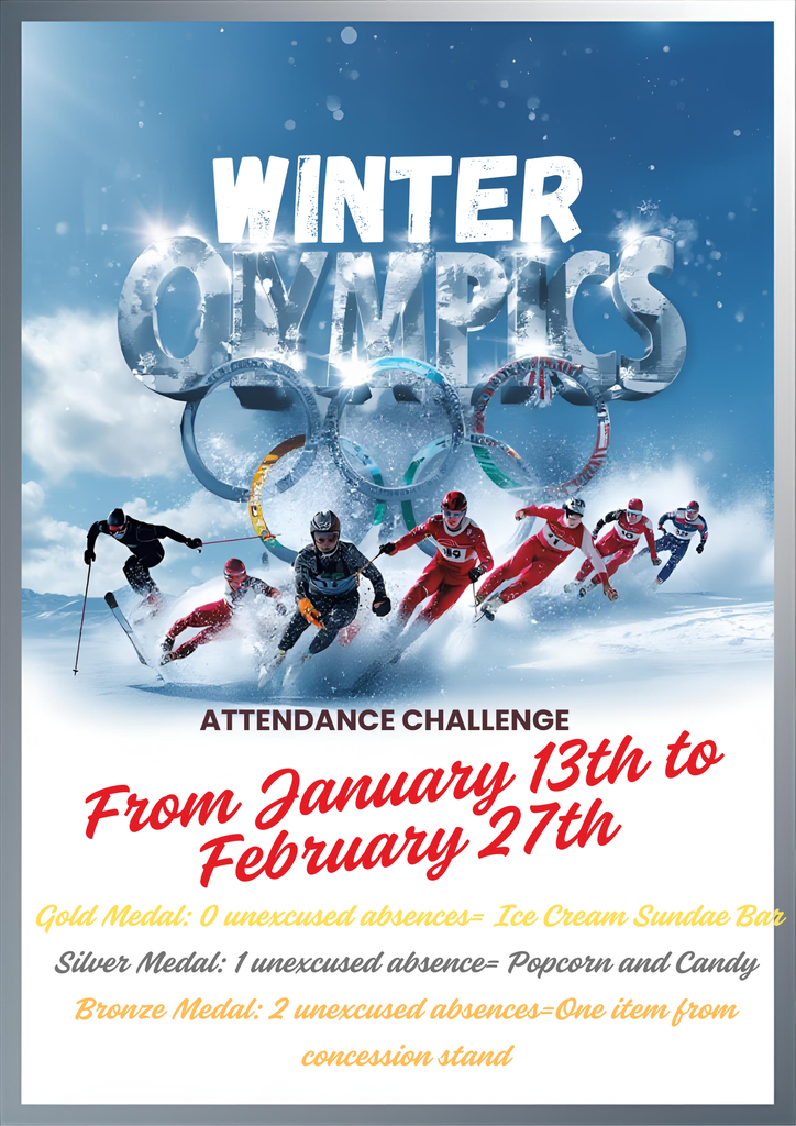 Attendance Challenge from January 13th to February 27th. One week to go