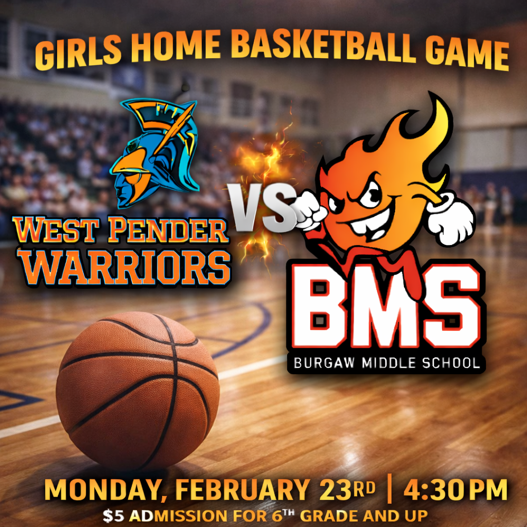 Girls home basketball game