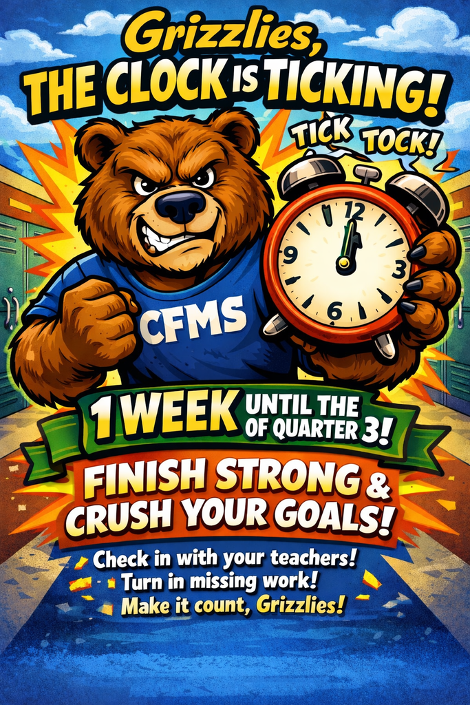 One week until the end of Quarter 3:  Let's finish strong.