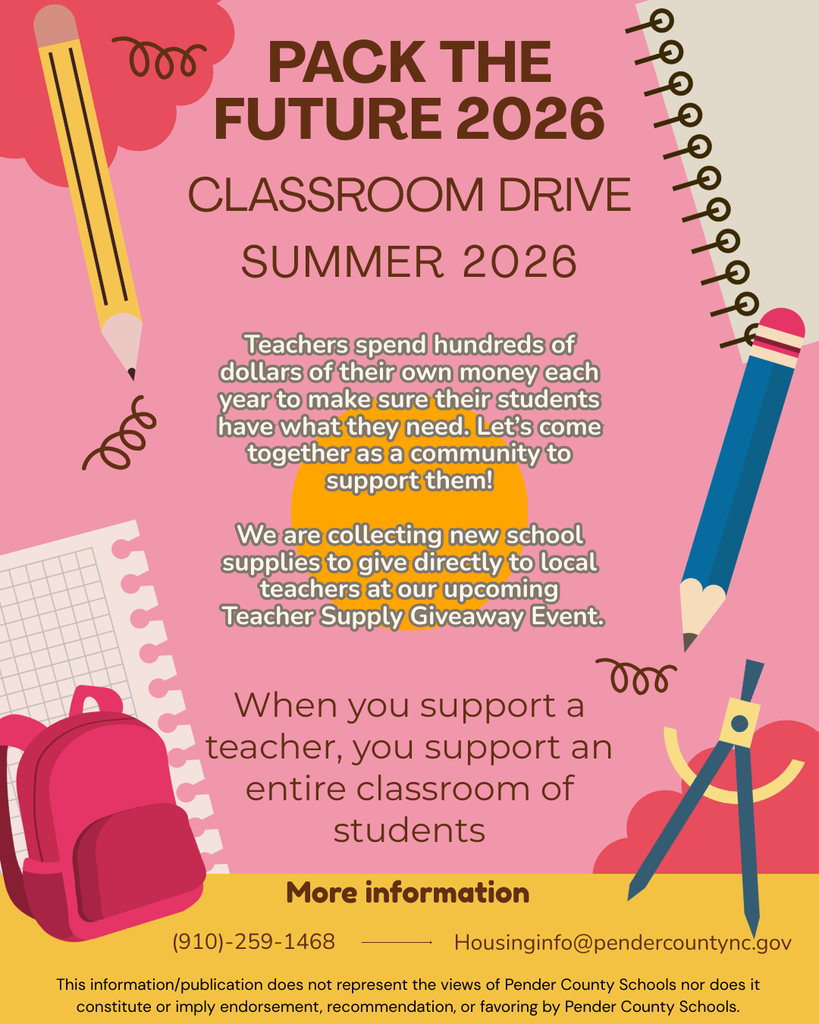 pack the future classroom drive