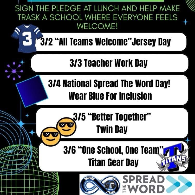 unified titans spirit week