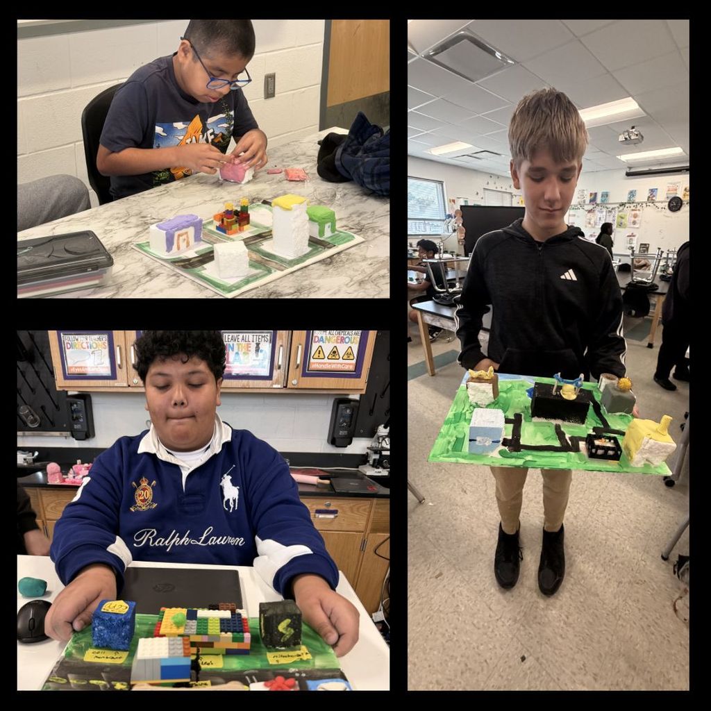 students in science class