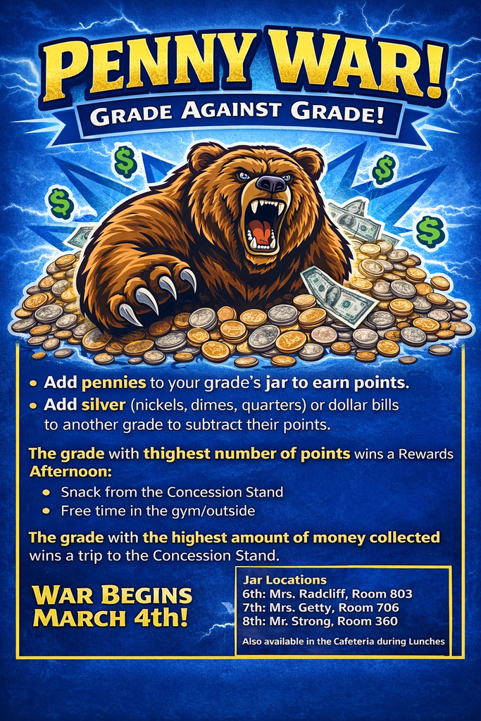 Penny War (grade against grade starts tomorrow).