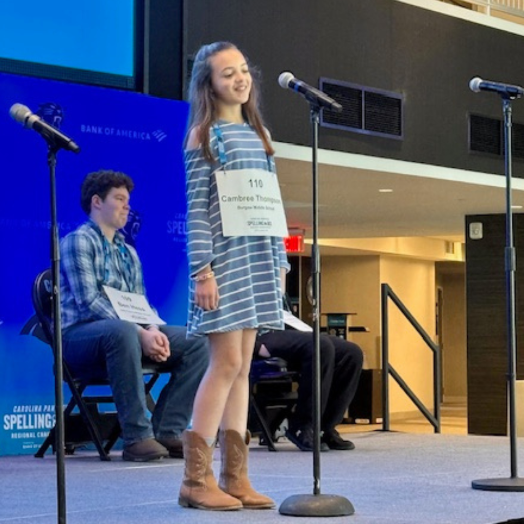 student at regional spelling bee