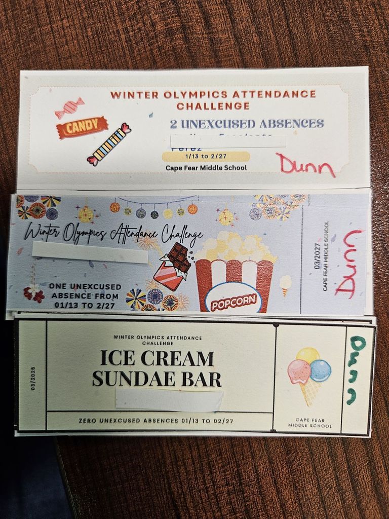 Winter Olympics Attendance Challenge Celebration Day