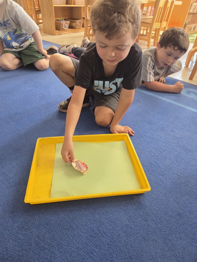 PreK making and testing our click beetles