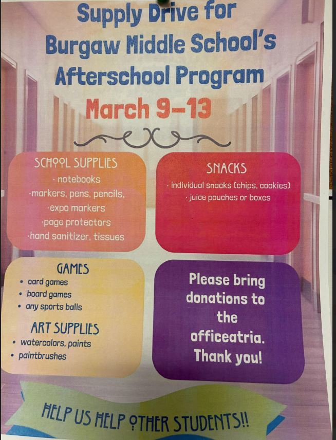 Foundation is running a drive for Communities in Schools. Help if you can!