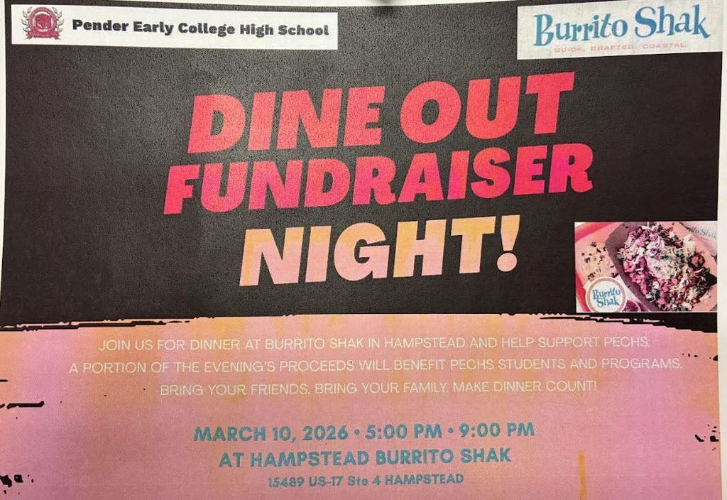 PECHS' PTA Burrito Shak Fundraiser...please support us tomorrow night in Hampstead 5- 9 pm!