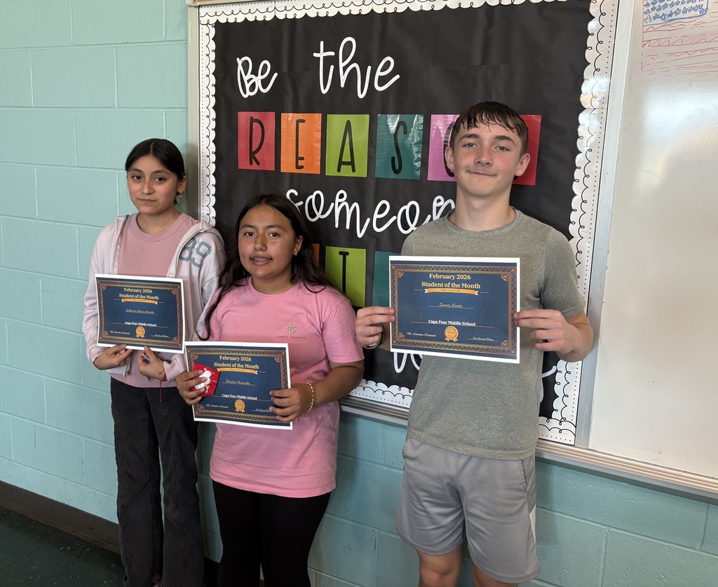  7th Grade Students of the Month