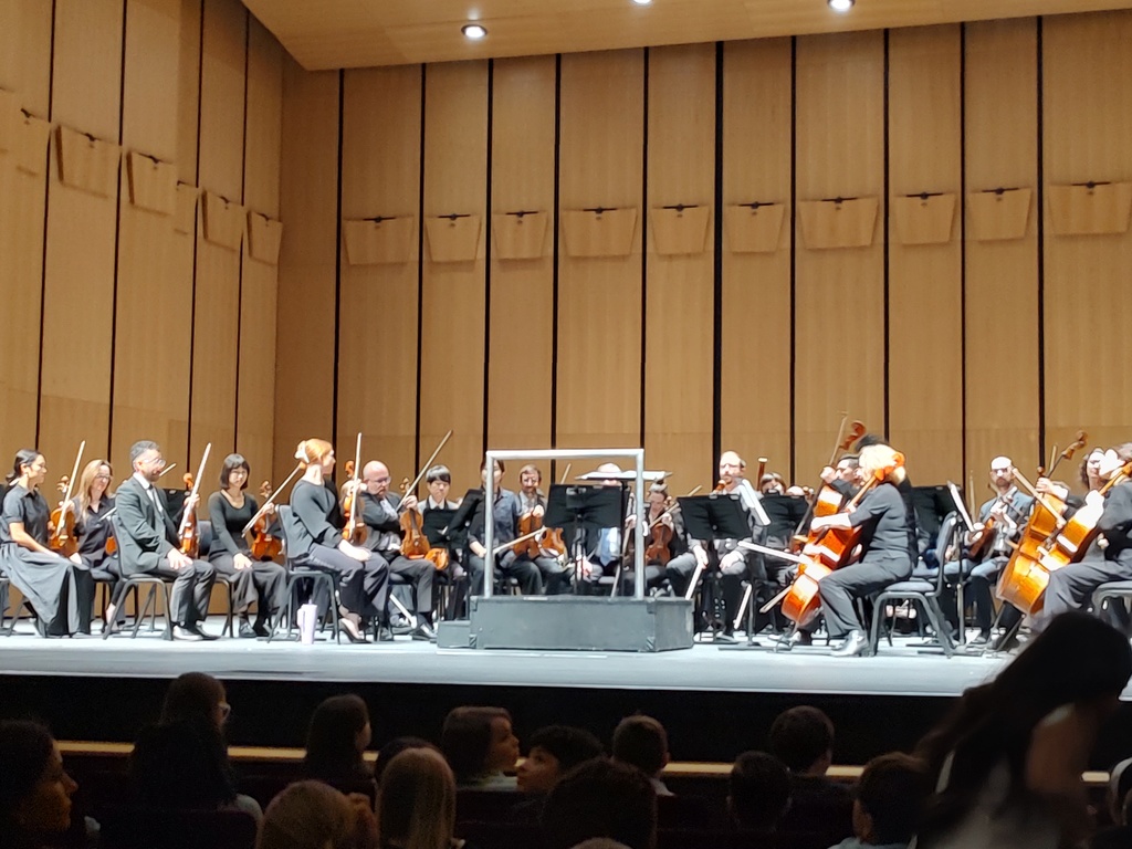 NC symphony on stage at the Wilson Center
