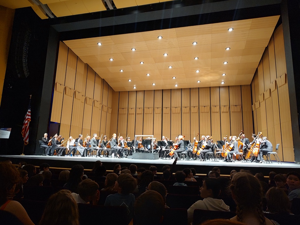 NC symphony on stage at the Wilson Center