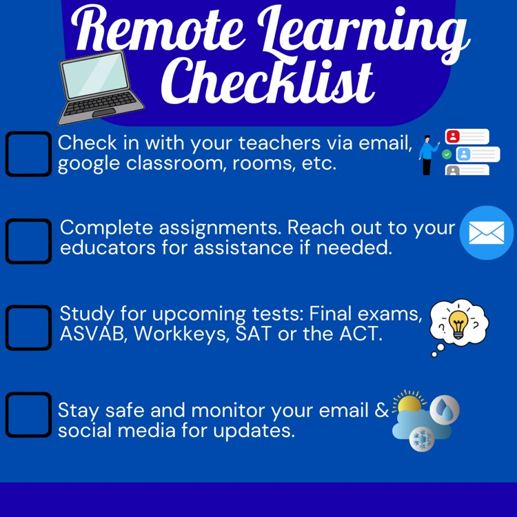 remote learning checklist