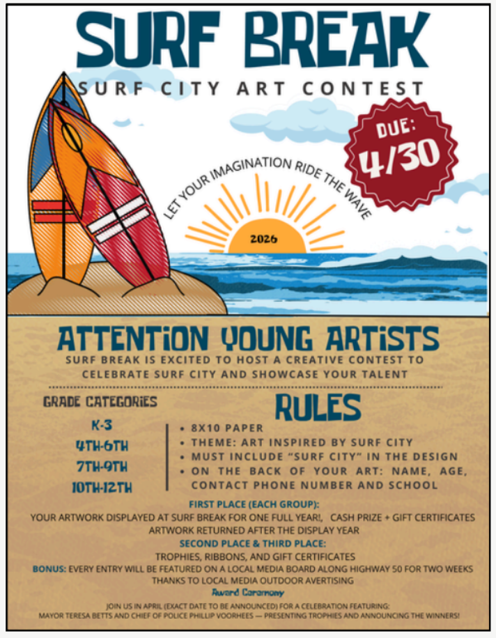 Surf Break Art contest information 