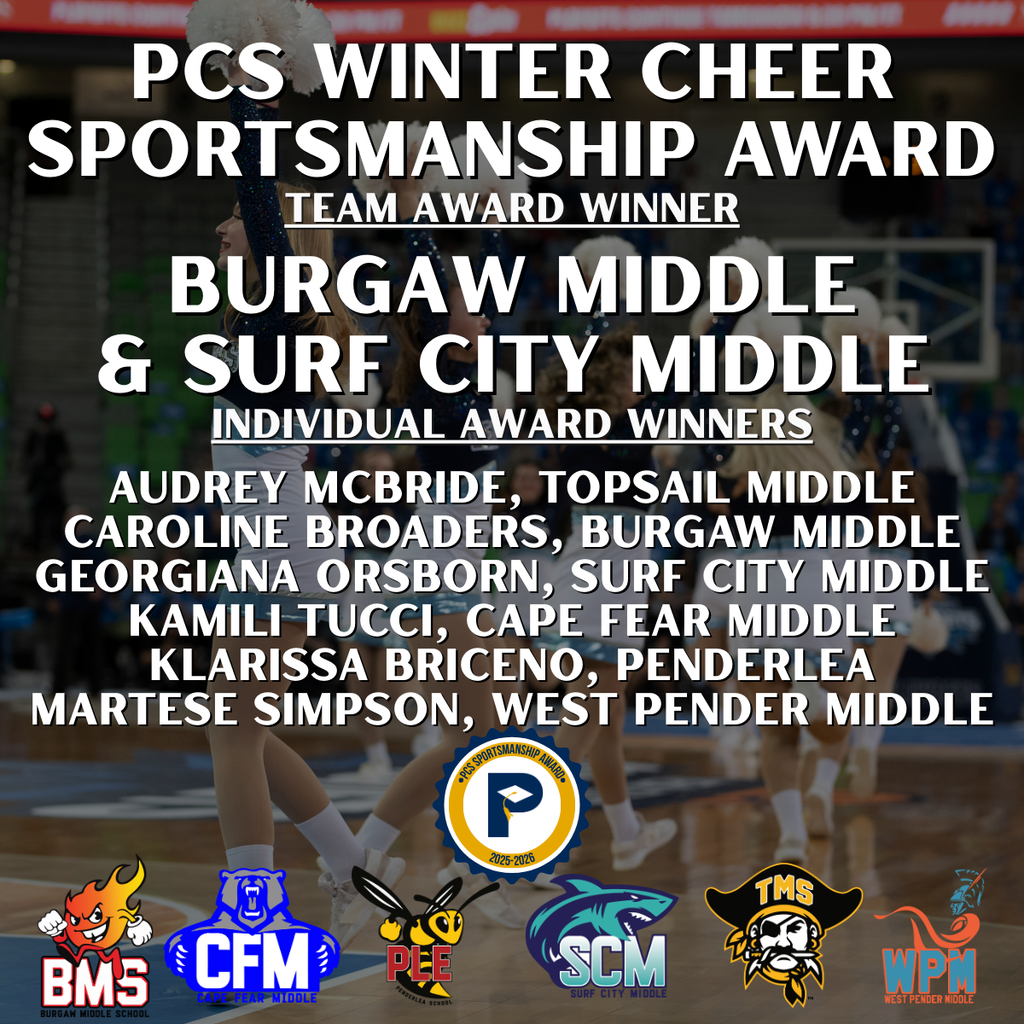 Kamili Tucci wins an Individual Award for PCS Winter Cheer
