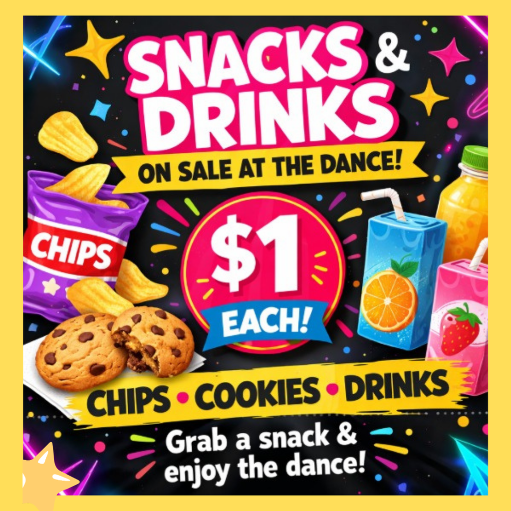 snacks and drinks for the dance