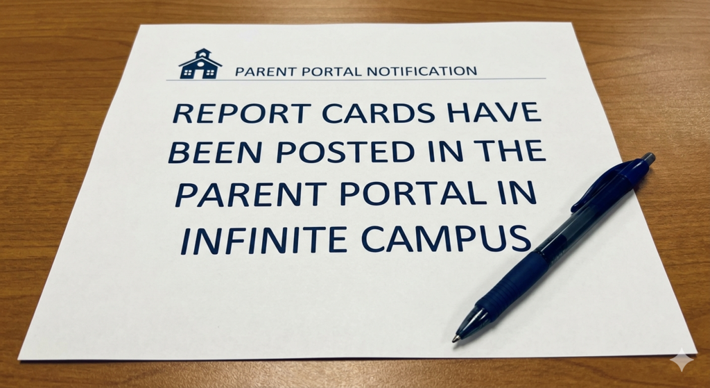 Parent Portal Notification on Report Cards
