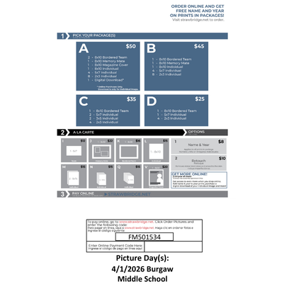 Sports Picture Day Flyer