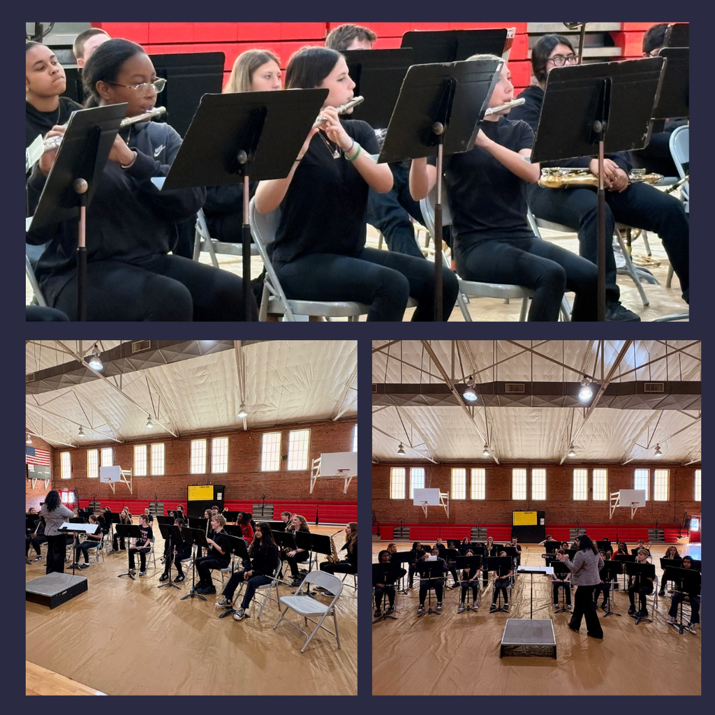 students performing at band concert
