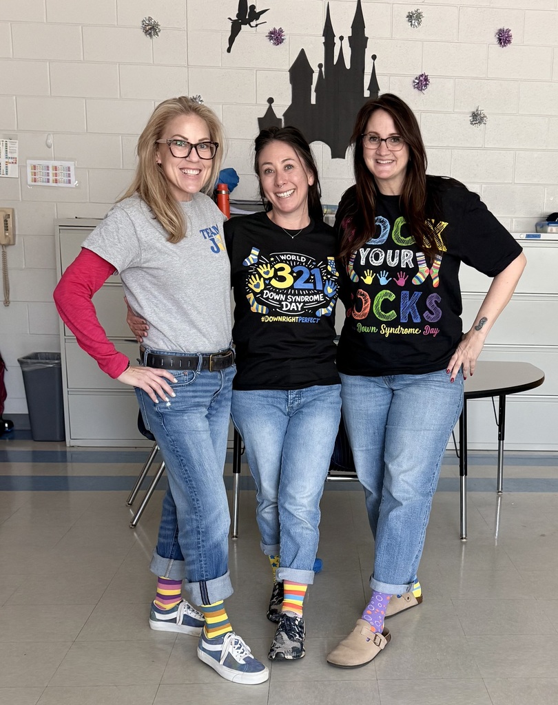 teachers wearing down syndrome shirts 