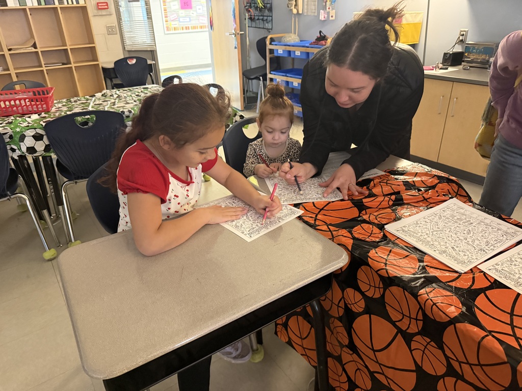 students working on activites at STEAM night