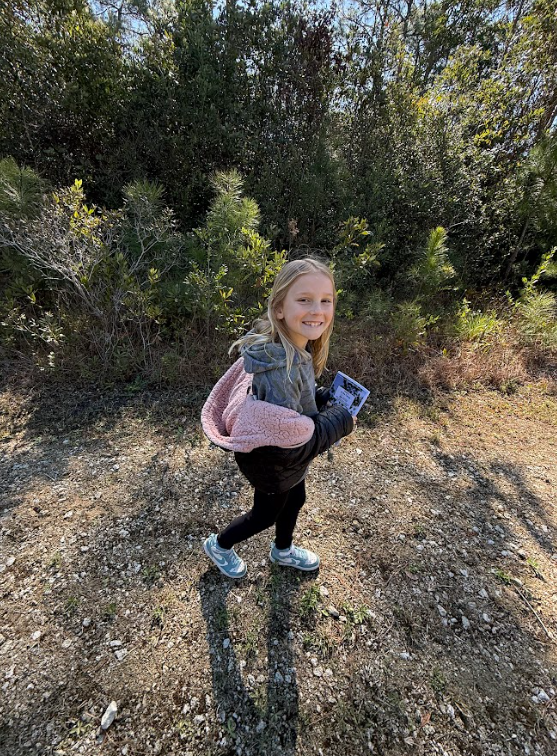 3rd grader on a field trip