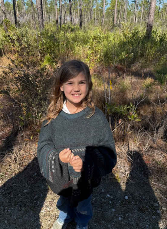 3rd grader on a field trip